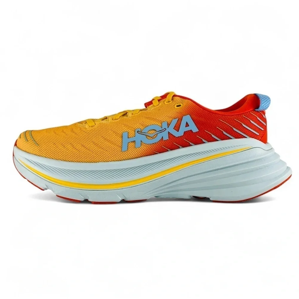 Hoka bondi X fiesta amber yellow